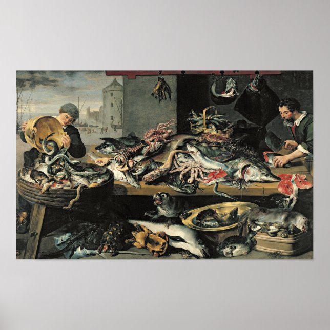 Affiche Le Marché Aux Poissons (Devant)