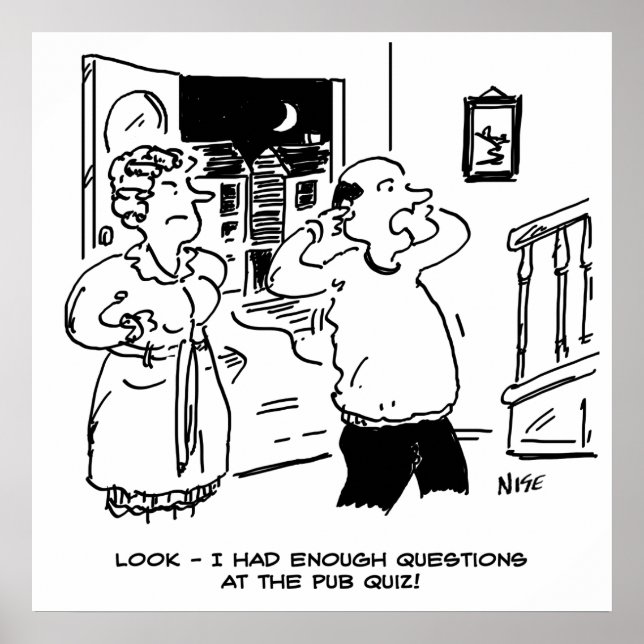 Affiche Le mari ne veut pas remettre en question (Devant)