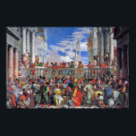 Affiche Le Mariage À Cana, Mariage À Cana,<br><div class="desc">Le Mariage À Cana., Mariage À Cana, Par Veronese Paolo Le Mariage À Cana., Mariage À Cana, est une oeuvre du célèbre artiste, Veronese Paolo. Dessiné vers le 16e siècle à l'aide de l'huile sur toile Technique et est maintenant situé au Musée du Louvre. Visitez Notre Magasin, Zazzle.Com/Artcollection Pour Plus...</div>