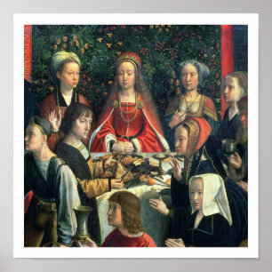 Affiche Le mariage chez Cana, détail de la jeune mariée et