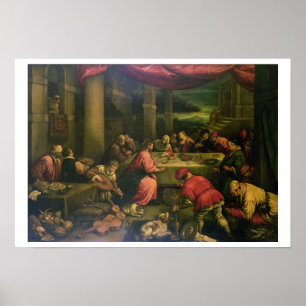 Affiche Le mariage chez Cana (huile sur la toile)
