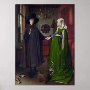 Affiche Le mariage d'Arnolfini (avant janvier van Eyck)