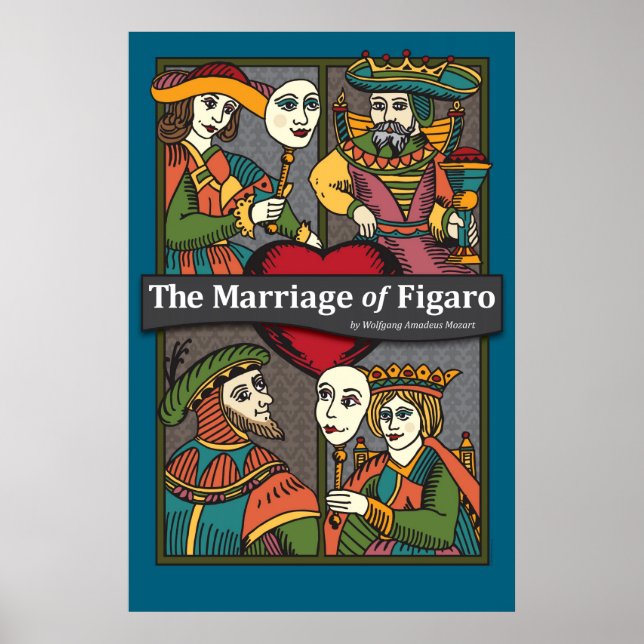Affiche Le mariage de Figaro, Opéra (Devant)