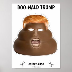 Affiche Le masque d'Halloween de Donald Trump