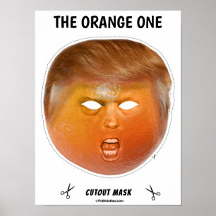 Affiche Le Masque Orange Un Halloween