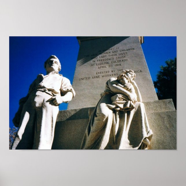 Affiche Le massacre historique de Ludlow du 20 avril 1914 (Devant)