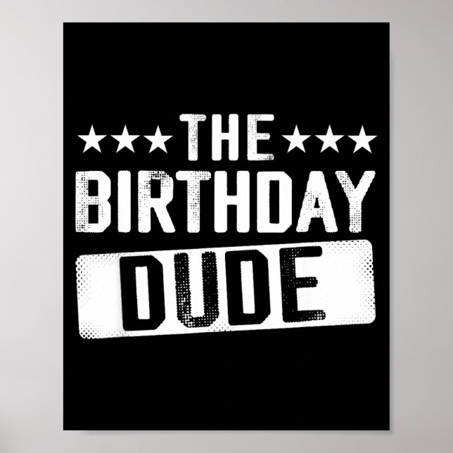 Affiche Le mec d'anniversaire Hommes Adolescents Garçons T (Devant)