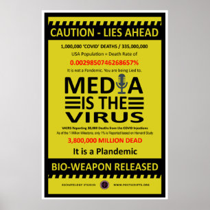 Affiche Le média est le virus