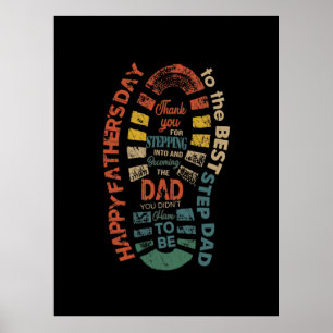 Affiche Le Meilleur Pas Papa Merci Pour Aller