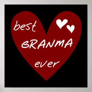 Affiche Le meilleurs T-shirts et cadeaux de Granma de