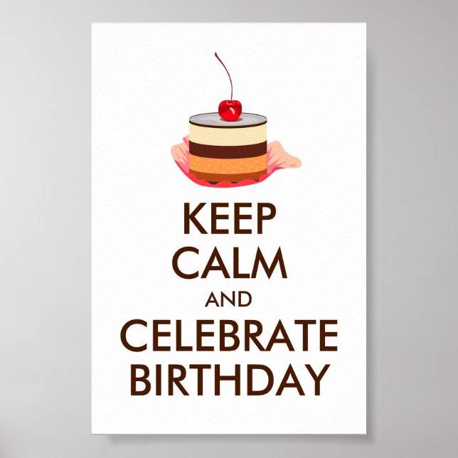 AFFICHE LE MÈME INTERNET GARDE CALME ET FÊTE L'ANNIVERSAIR (Devant)