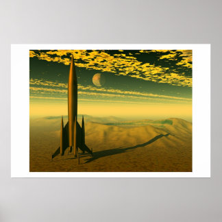 Affiche Le mercure monte au-dessus des cratères vénitiens