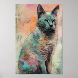 Affiche Le mignon chat