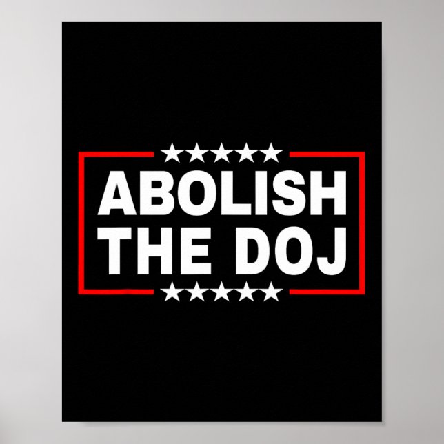 Affiche Le Ministère De La Justice (doj) Pro Trump (Devant)
