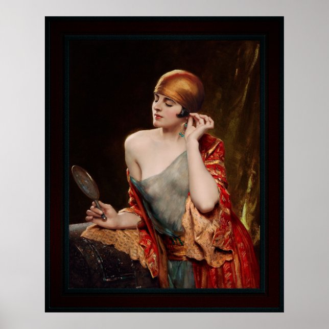 Affiche Le miroir du studio par Albert Henry Collings (Devant)