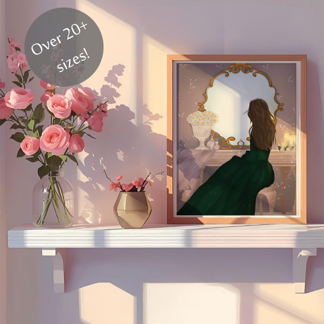 Affiche Le Miroir II - Assis en pièce (Créateur téléchargé)