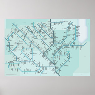 Affiche Le Mississippi moyen 20" x 30"