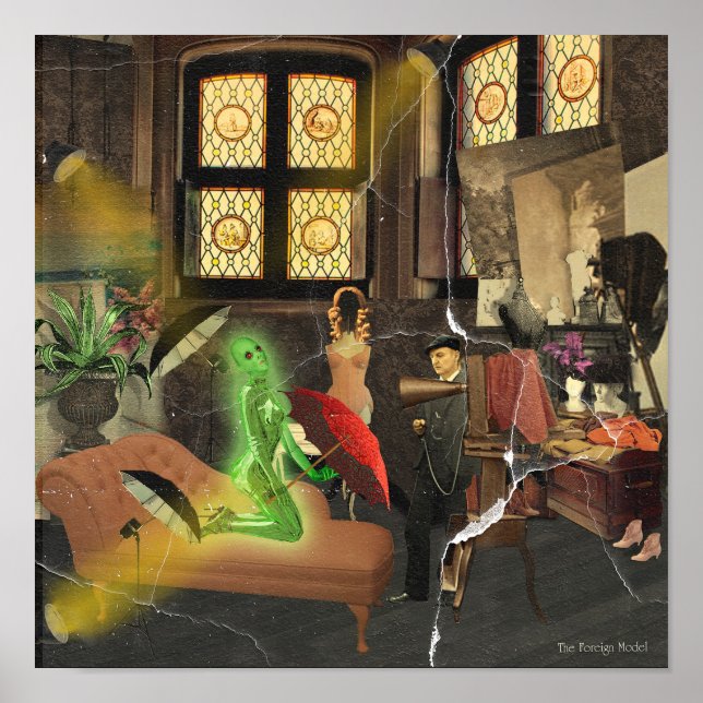 Affiche Le modèle étranger (Devant)