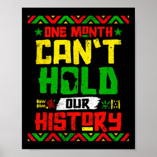 Affiche Le mois ne peut pas tenir notre histoire Africain 