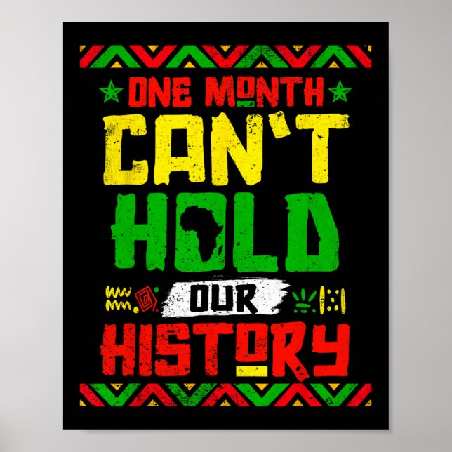 Affiche Le mois ne peut pas tenir notre histoire Africain  (Devant)