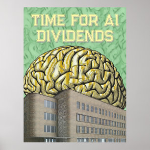 Affiche Le moment des dividendes de l'IA