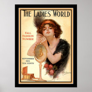 Affiche "Le monde" 1913 des dames