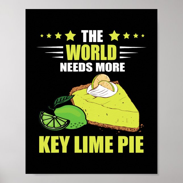Affiche Le Monde A Besoin De Plus De Citron Pie À Dessert  (Devant)