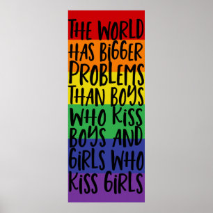 Affiche Le Monde Arc-En-Ciel gay pride A De Plus Gros Prob