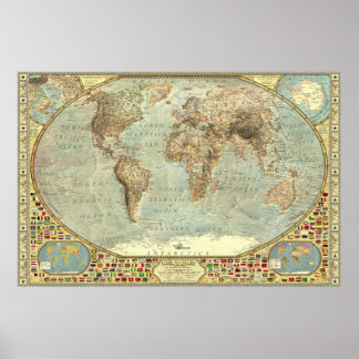 Affiche Le monde - Décoratif