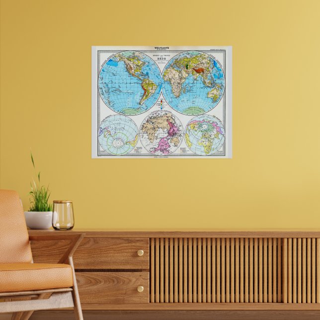 Affiche Le monde en 1891 (Salon 2)