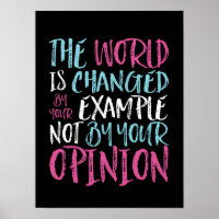 Le Monde Est Changé Par L'Exemple Inspirant Leader