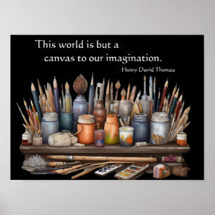 Affiche Le monde n'est qu'une toile