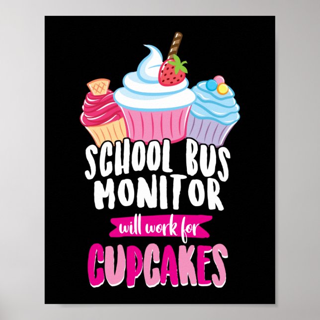 Affiche Le Moniteur De Bus De L'École Fonctionnera Pour Le (Devant)