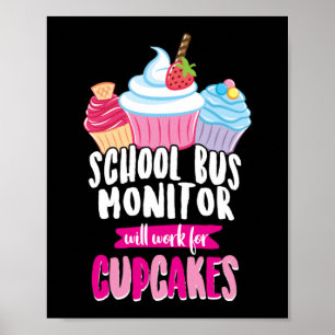 Affiche Le Moniteur De Bus De L'École Travaillera Pour Les