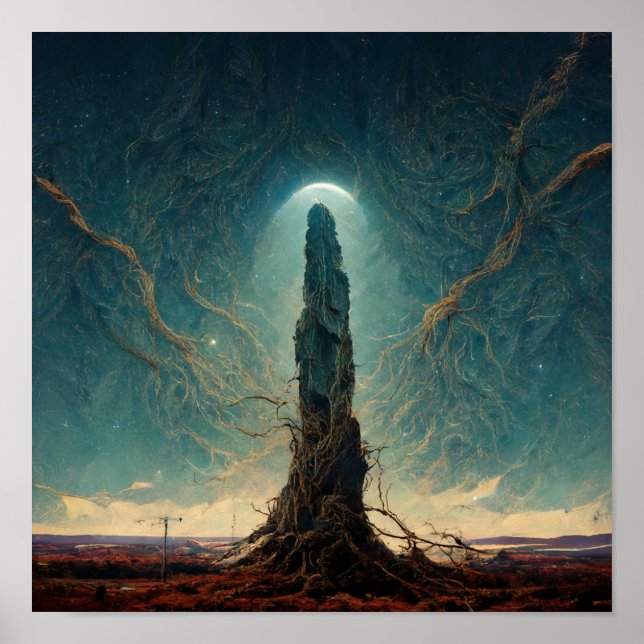 Affiche Le Monolithe 2 Imaginaire Sci-Fi Art (Devant)
