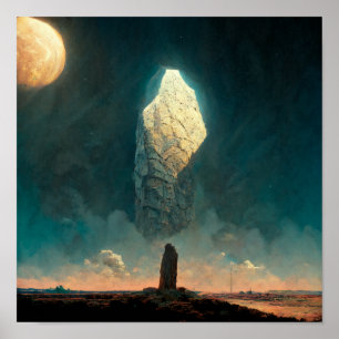 Affiche Le Monolithe 3 Imaginaire Sci-Fi