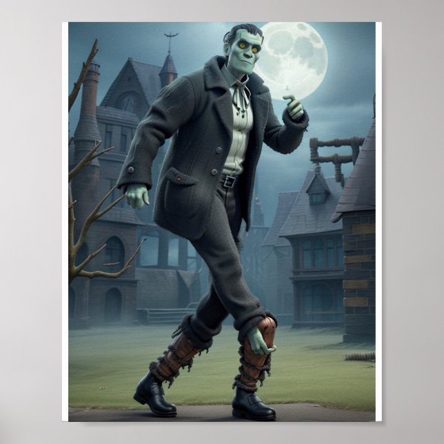 Affiche Le monstre de Frankenstein a fait le moonwalk (Devant)