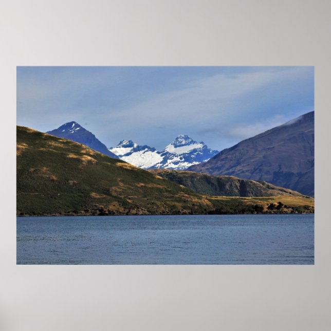 Affiche Le mont Aspirant et le lac Wanaka (Devant)