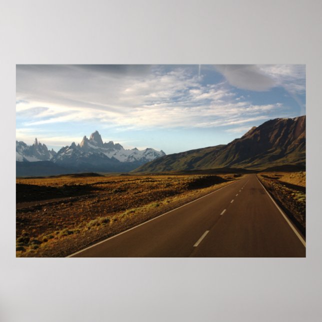 Affiche Le Mont Fitz Roy Et Le Mont Cerro Torre (Devant)