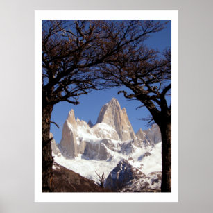 Affiche Le mont Fitz Roy Patagonia