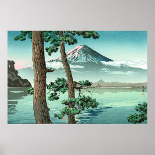 Affiche Le mont Fuji du lac Kawaguchi par Tsuchiya Koitsu