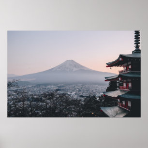 Affiche Le mont Fuji, Japon