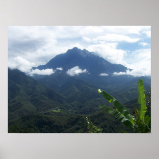 Affiche Le mont Kinabalu