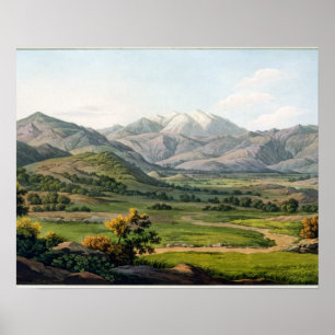 Affiche Le mont Olympe, comme vu entre Larissa et baba, p