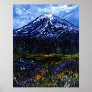 Affiche Le mont Rainier