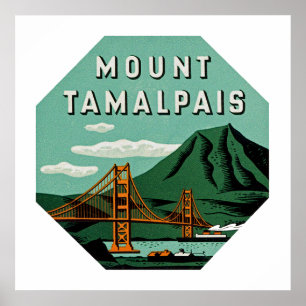 Affiche Le mont Tamalpais