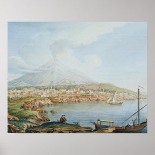 Affiche Le mont Vésuve, plaquent 36 des 'campos Phlegraei