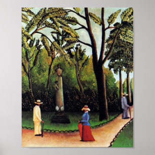 Affiche Le Monument à Chopin par Henri Rousseau