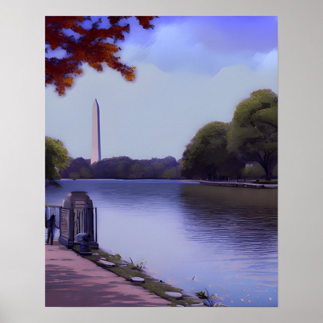 Affiche Le Monument National à Washington D.C. (Devant)