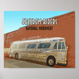 Affiche Le monument national Freedom Riders Alabama